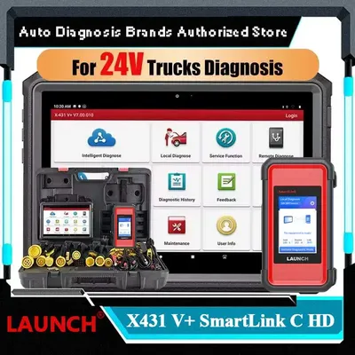 Launch X431 V+ HDIII HD3 Heavy Duty Truck V4.0 For 24V Car Diagnostic Tools OBD2 Scanner Obd2