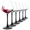 Wine Glasses with Black Stem & Base, Set of 6, 15.5 Oz Wine Glasses for Red Wine, Unique Gifts for