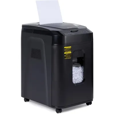 Basics-Autofeed Micro Cut Paper Shredder, 150 Sheet, Black