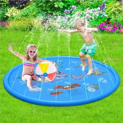 1pc Summer outdoor water game toy dolphin spray mat round sprinkler mat,outdoor spray mat,PVC