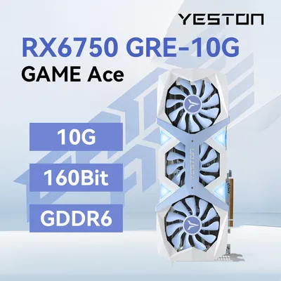 Yeston AMD RADYON RX 6750 GRE 10G Gaming Master Graphics Card OC Gaming Esports Live Video AI