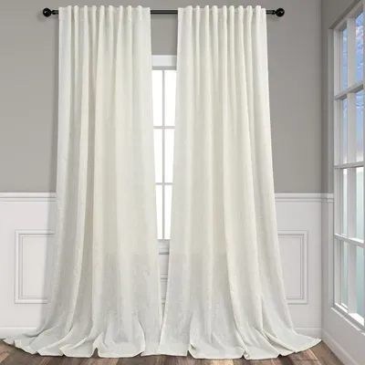 Wide by 96 Inch Curtains for Dining Room Living Sliding Door Bathroom 2 Panel Sets Back Tab Rod