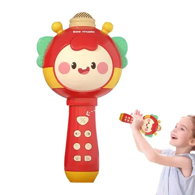 Toy Microphone For Kids Music Wireless Singing Echo Karaoke Children's Toy Wireless Connection Early