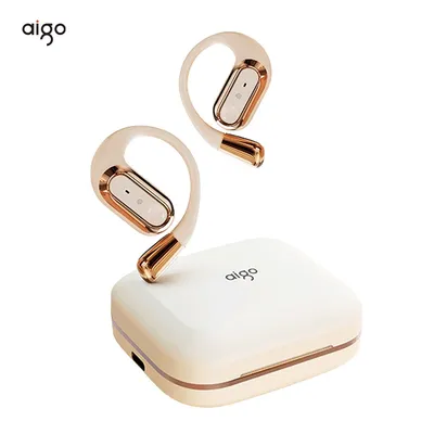 Aigo Ear Hook Wireless Headset Bluetooth 5.3 Long Battery Headphone Outdoor Sports Earphones With