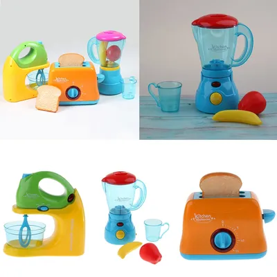 Simulation Plastic Home Appliance Kids Pretend Role Play Toy Bread Maker/Blender/Juicer