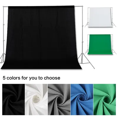 2X3 /3X4 3X6M Photography Muslin Backdrops Cotton Photo Studio Backdrop Green Screen Chromakey Photo