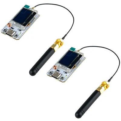 2 Sets LoRa Development Board LoRa32 V3 Kit 915MHZ ESP32 S3 WiFi+BT Module SX1262 OLED Display for Arduino Meshtastic LoRaWAN