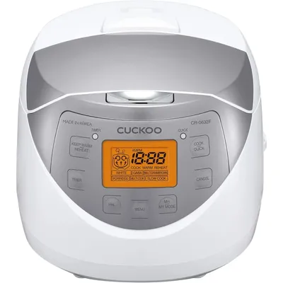 CR-0632F | 6-Cup (Uncooked) Micom Rice Cooker | 9 Menu Options: White Rice, Brown Rice & More,