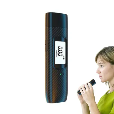 Alcohol Breath Tester Personal Alcohol Monitor LED Display Small Breath Analyzer Professional-Grade