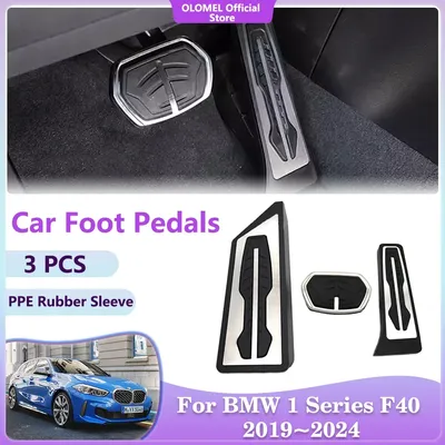 Car Foot Pedals for BMW 1 Series F40 2019~2024 116i 118i 120i Rest Brake Accelerator Alloy No