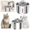 2L Automatic Pet Water Fountain 304 Stainless Steel Ultra-Quiet Pump Automatic Circulation Water