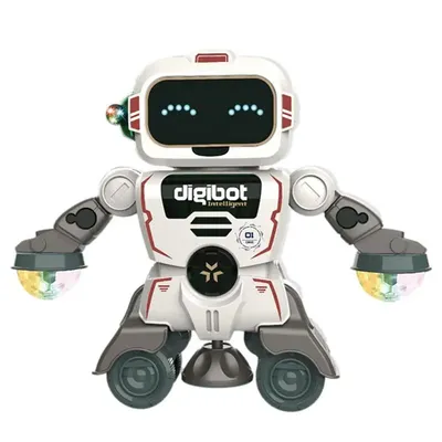 Robot Toys For Kids 360 Spinning Music Dancing Robots With Colorful Lights Toddlers Smart