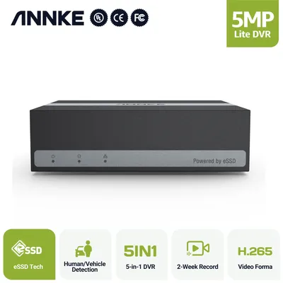 ANNKE ASD800 8CH 5MP 5in1 HD TVI CVI AHD IP Security DVR Recorder H.265 Digital Video Recorder With