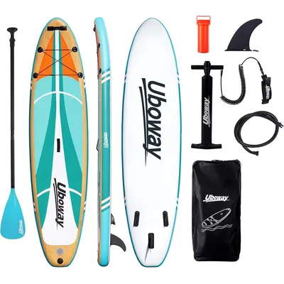 Inflatable Stand Up Paddle Board: Uboway Inflatable Kayak Paddle Board with Premium SUP Accessories,