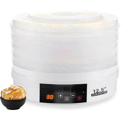 EFD770WD Digital Food Dehydrator with 5x12.5” BPA Free Trays, Adjustable 48-hr Timer and Temperature