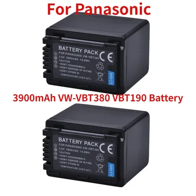 For Panasonic HC-V800K HC-VX1K WXF1K HCV510 HC-V710 HC-V720 HC-V750 HC-V760 HC-V770 3900mAh