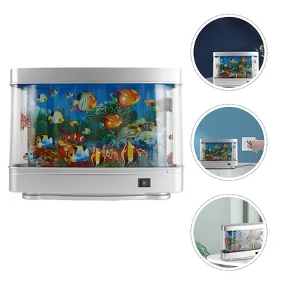 Artificial Fish Tank Decorative Aquarium Lamp for Home Decoration Lifelike Underwater World