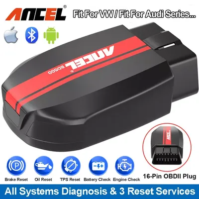 ANCEL BD500 OBD2 Bluetooth 5.0 Scanner All System for VW Audi Service Seat Skoda Car Code Reader