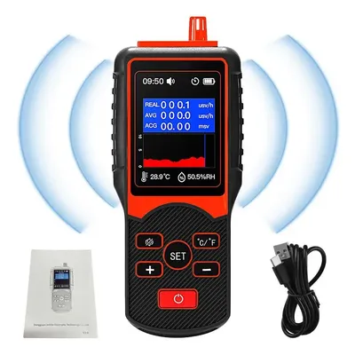 Nuclear Radiation Meter Portable Handheld Emf Detector With Backlight Lcd Display Radiation Monitor