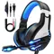 NPET HS10 Stereo Gaming Headset for PS4 PC Xbox One PS5 Controller, Noise Cancelling Over Ear