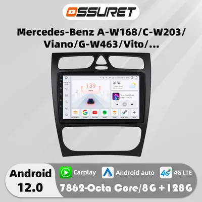 4G 8Core Android Autoradio for Mercedes Benz CLK-C209/W209 A-W168 C-W203 G-W463 Viano Vito