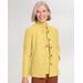 Appleseeds Women's Boiled-Wool Jacket - Yellow - L - Misses