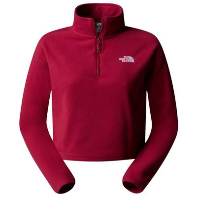 The North Face - Women's 100 Glacier Cropped 1/4 Zip - Fleecepullover Gr L rot