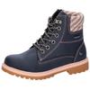Winterstiefel LICO "Trendstiefel Anouk", Gr. 34, blau, Synthetik, Schuhe