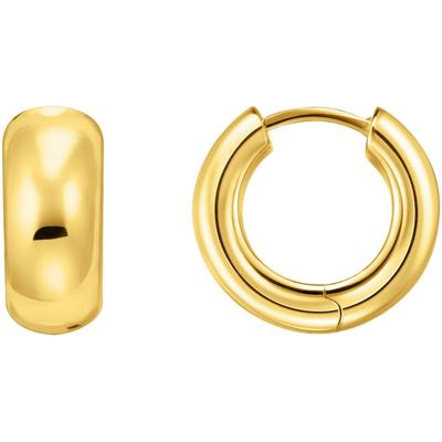 Paar Creolen THOMAS SABO "Schmuck Silber 925 Ohrringe Mini-Chunky-Form, CR741-001, CR741-413", gold (gelbgoldfarben), Oh