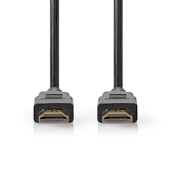 Nedis Ultra High Speed HDMI -Kabel - HDMI Stecker - HDMI Stecker - 8K@60Hz - 48 Gbps - 1.00 m - Rund - 6.0 mm - Schwarz - Label Image