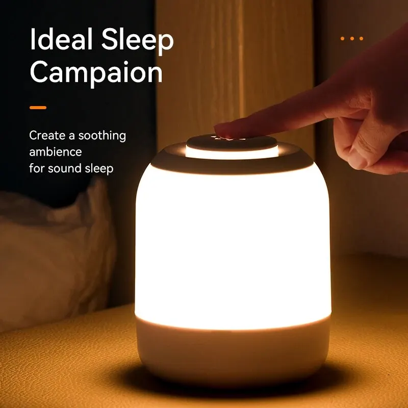 LED Nachtlicht Touch Lampe Tischlampe Nachttischlampe Schlafzimmerlampe mit Touch Sensor Tragbare Schreibtischlampe Licht für Kinder Geschenke Led