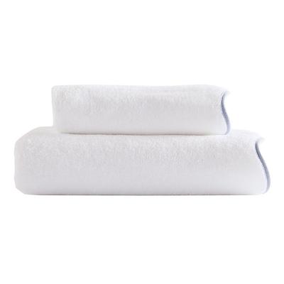 Ellie Scalloped Towels - Cornflower, Bath Towel - Ballard Designs