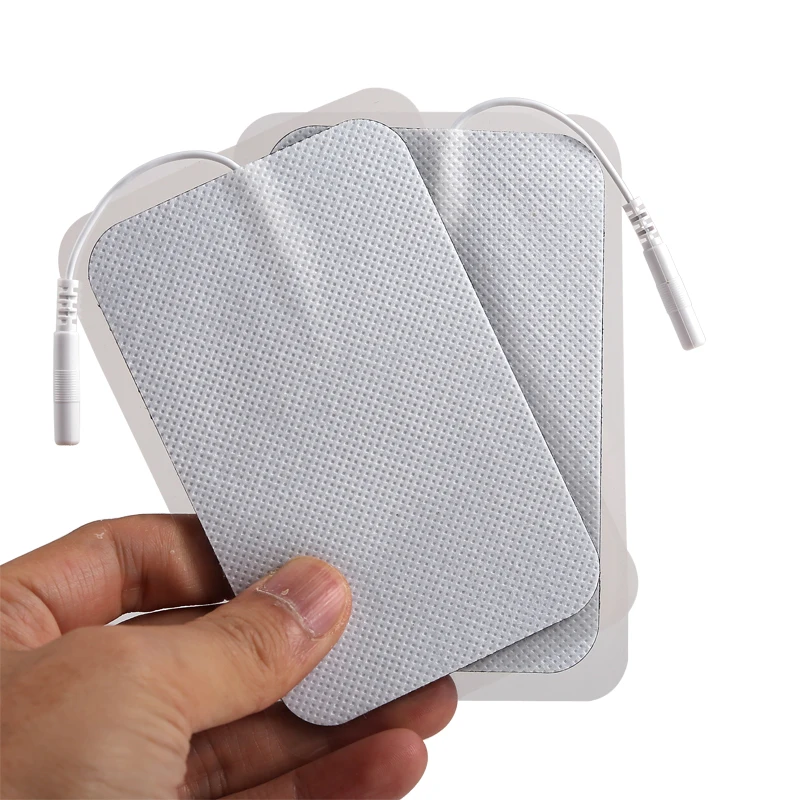 Silikon Gel Elektrode Pad Einheiten Weiß Tuch Massage Digitale Therapie Maschine Akupunktur Physiotherapie Massagegerät für Abnehmen Image