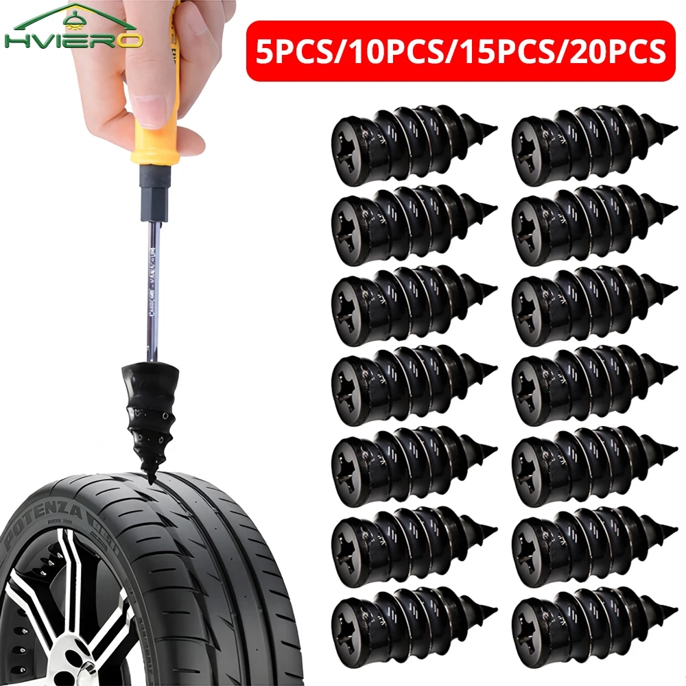 Vakuum Reifen Reparatur Nagel Kit Für Motorrad Auto Roller Gummi Tubeless Reifen Werkzeuge Set Kleber Kostenloser Film Auto Zubehör Auto Pflege Image