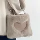 Faux Pelz Winter Frauen Handtaschen Große Kapazität Nette Plüsch Damen Schulter Tasche Weibliche Kupplung Geldbörse Handtaschen Messenger Tote Tasche 2023