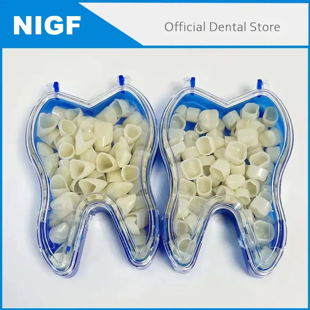 NIGF 50 Teile/schachtel Dental Temporäre Krone Kit Anterior Front Molaren Hintere Zähne Veneers Zahnmedizin Zahn Bleaching Werkzeuge Image
