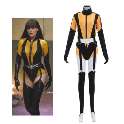 Silk Spectre Cosplay Laurie Juspeczyk Cosplay Kostüm Damen Sexy Overall Kampf Tragen Handschuhe Image