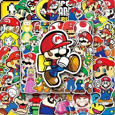 10/30/50 stücke klassisches Spiel Super Mario Bros Aufkleber Anime DIY Telefon Auto Gepäck Image
