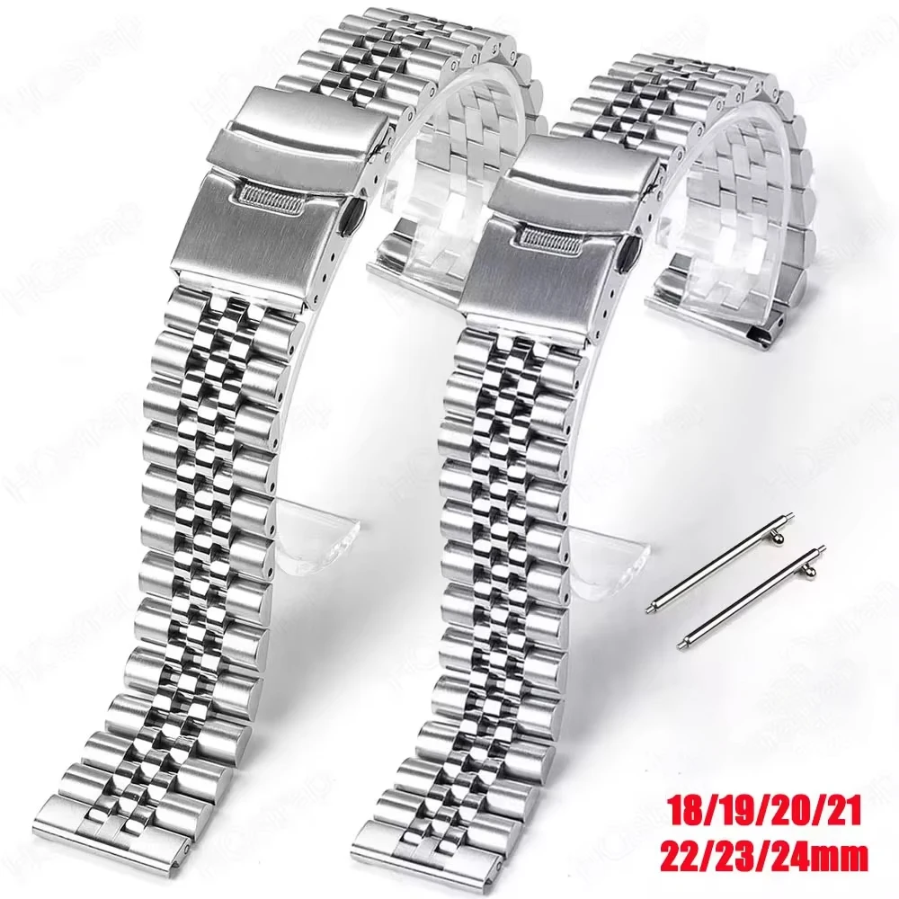 Edelstahlarmband mit geradem Ende für Jubilee SKX007/009 Metallarmband 18 mm 19 mm 20 mm 21 mm 22 mm 23 mm 24 mm Armband Image