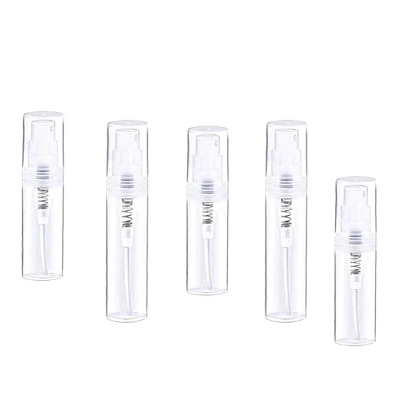 2ML 3ML5ML 8ML 10ML Klare Kunststoff Spray Flasche Tragbare Parfüm Zerstäuber Mini Probe Reagenzglas Dünne PET Fläschchen Image