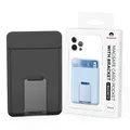 Nuova borsa per carta di aspirazione magnetica posteriore custodia per carte di credito in Silicone con staffa da tavolo per telefono invisibile per IPhone 12 13 14 15 Magsafe