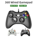 Per Xbox 360 Controller di gioco cablato Gamepad joystic cablato USB per Microsoft Xbox 360, PC Windows 7,8,10 con turbo a doppia vibrazione