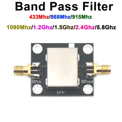 RF Band Pass Filter 315Mhz 433Mhz 868Mhz 915Mhz 1090Mhz 1.2G 1.5Ghz 2.4Ghz 5.8Ghz BPF Radio LORA Drone SDR Wifi Walkie Talkie