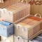 Clothes Storage Box Household Wardrobe Clothes Layered Finishing Box Transparent Folding Storage