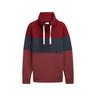 TOM TAILOR Herren Sweatshirt mit Colour Blocking, rot, Colour Blocking, Gr. M