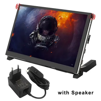 New 7 Inch Raspberry Pi 4 Model B Touch Screen 1024x600 IPS Capacitive LCD with Speaker for