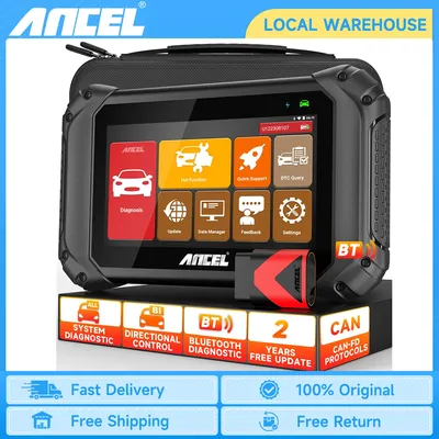 ANCEL V5 Bluetooth OBD2 Scanner Bidirectional Test ABS Oil EPB TPMS SAS Multiple Resets Full System