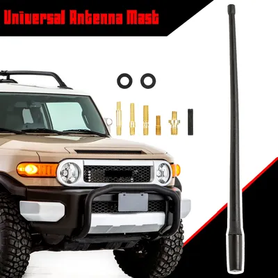 13in Antenna Aerial For Jeep Wrangler JK JKU JL JLU Rubicon Sahara Gladiator Reception Mast Adapter