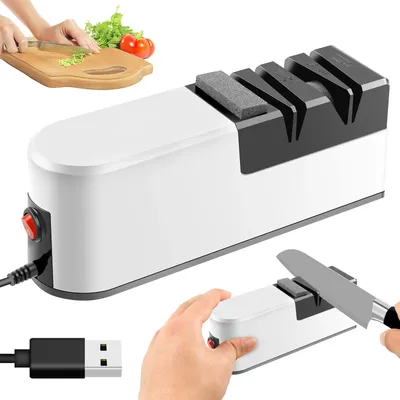 Electric Cutter Sharpener 3 Speed Electric Blade Sharpener Multifunctional Minimalist Scissor Cutter