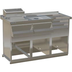 HAGOLA Cocktailstation Arizona, offen, Edelstahl, 1550 x 980 x 660 mm (BxHxT) Image